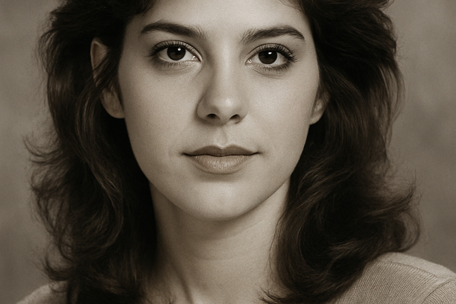 Early headshot of young Marisa Tomei from her soap opera days - marisa tomei