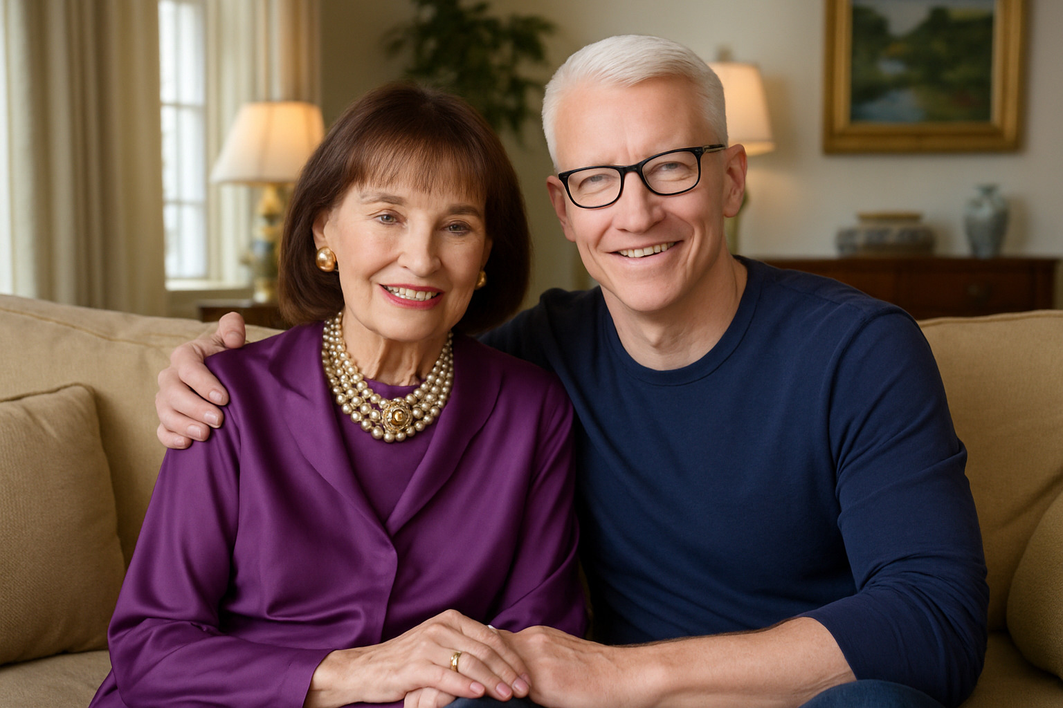 gloria vanderbilt with anderson cooper - gloria vanderbilt