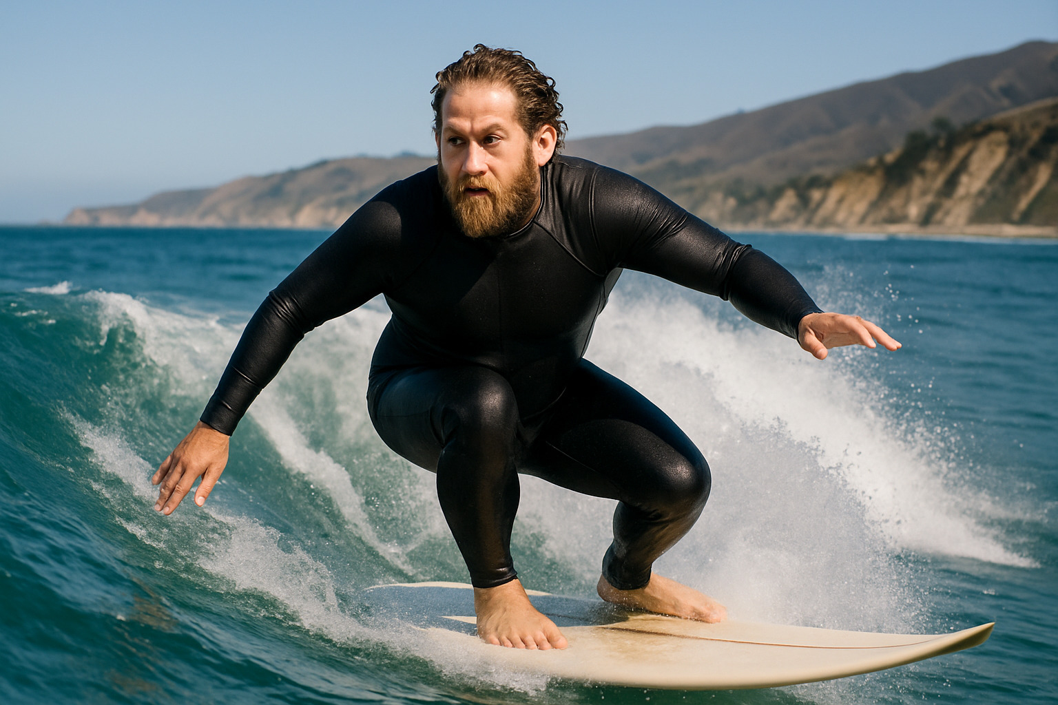 surfing session showing Jonah Hill on his surfboard - jonah hill surfing session showing Jonah Hill on his surfboard - jonah hill
