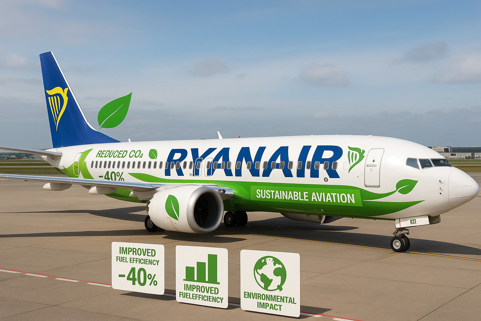 Ryanair's sustainability initiatives and environmental impact metrics - ryanair
