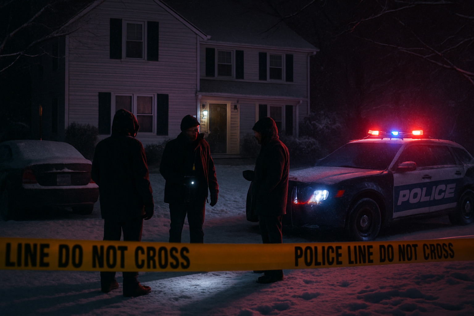snowy crime scene investigation - karen read snowy crime scene investigation - karen read