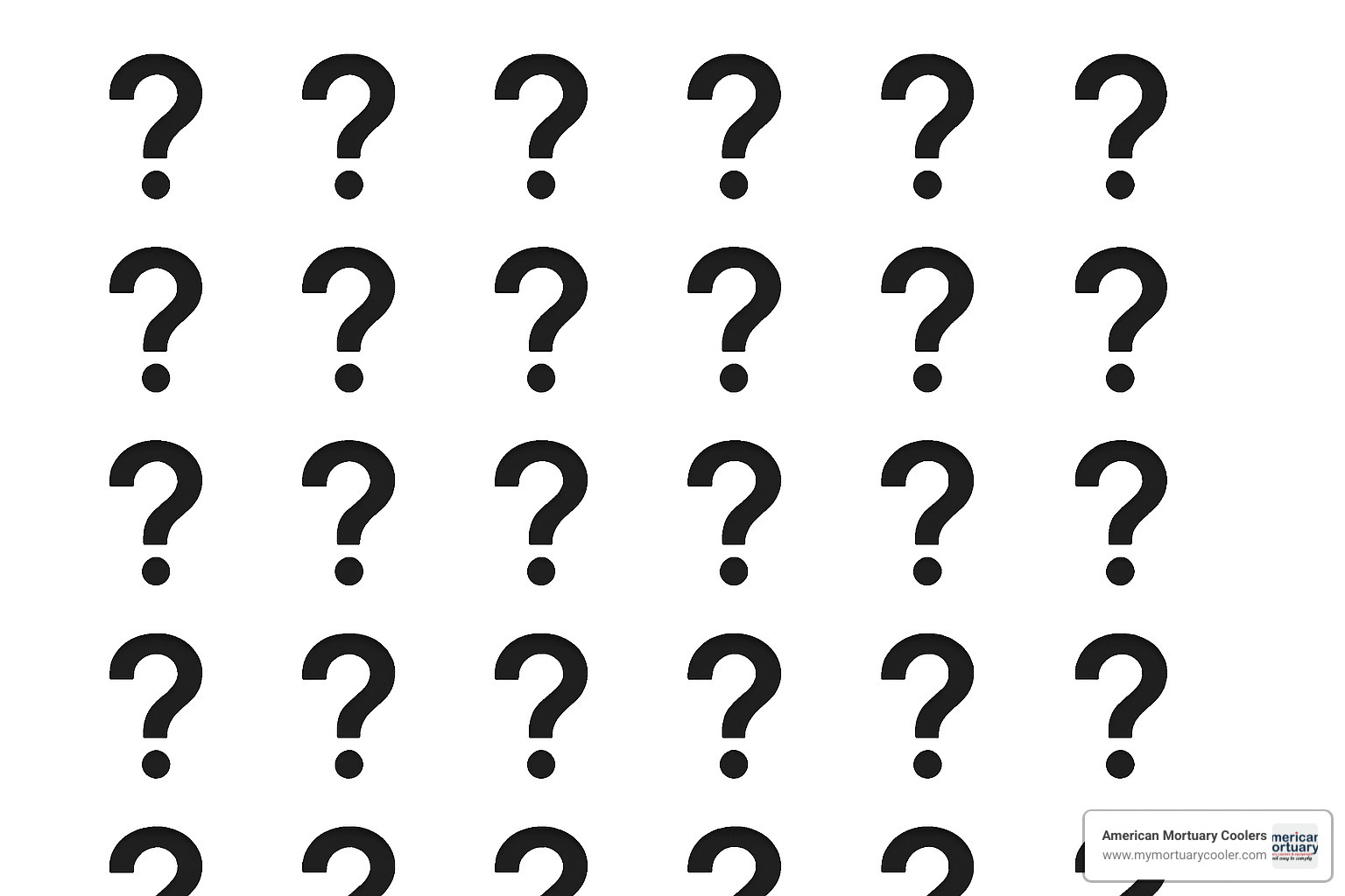 Question mark icons arranged in a grid pattern - 10x15