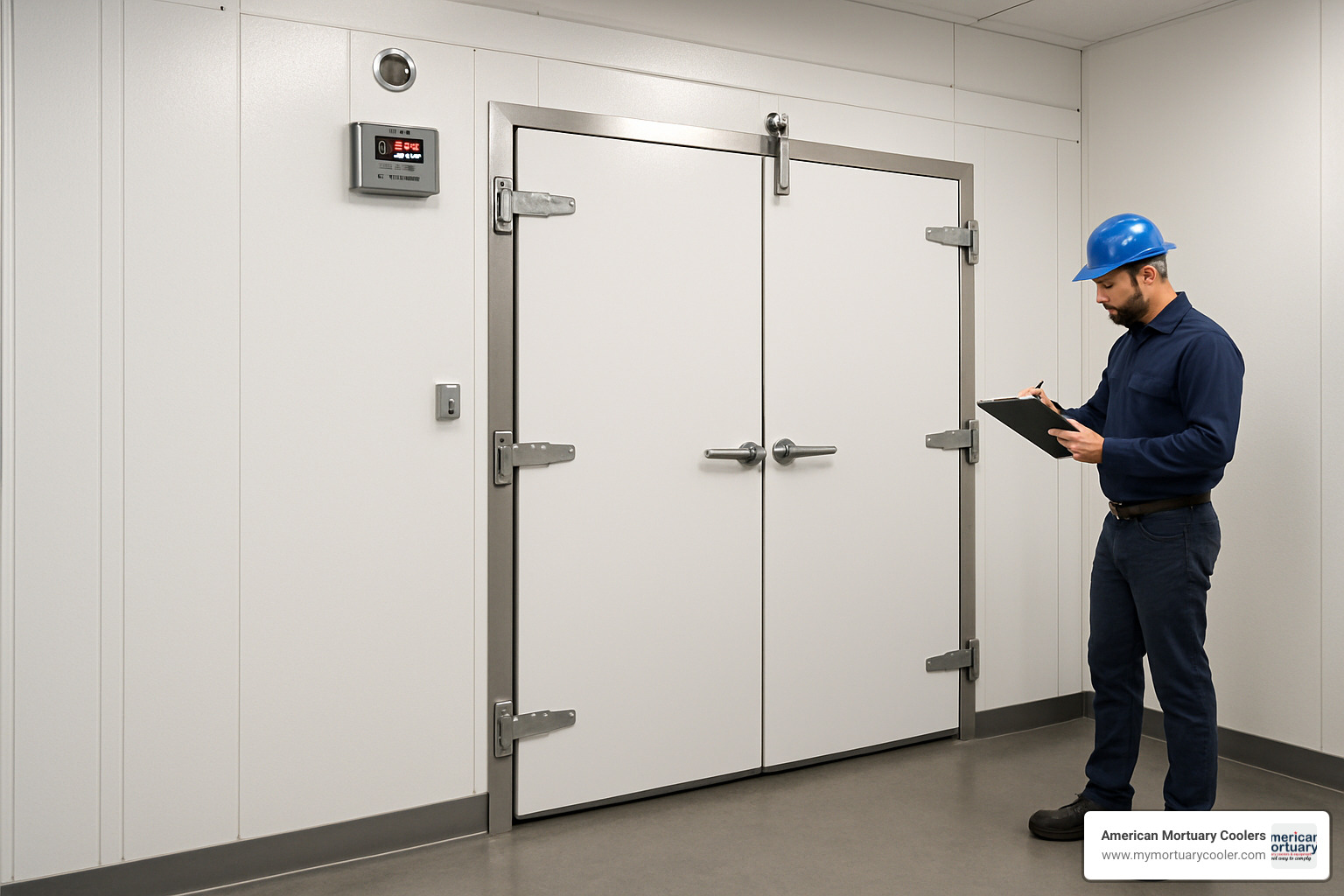 completed installation - refrigerator room