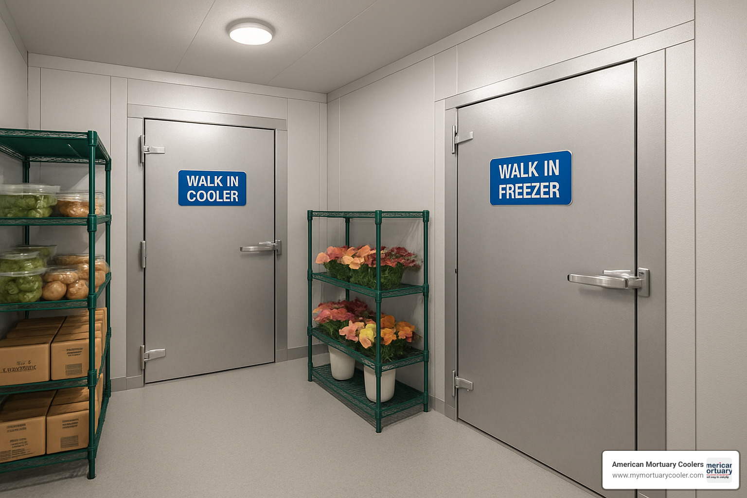 walk-in cooler configurations - refrigerator room