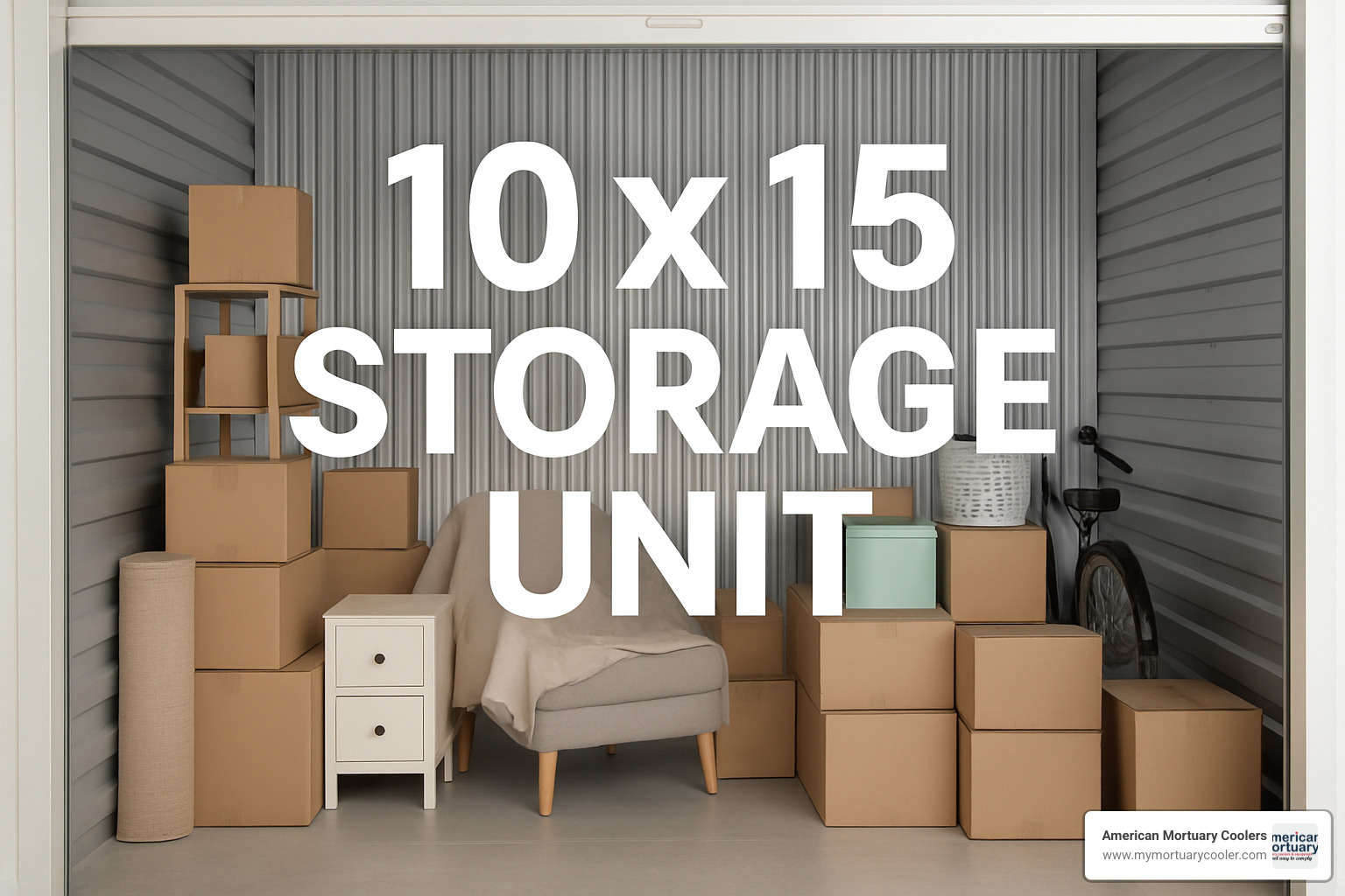 Secure storage facility with gated access and surveillance cameras - 10 x 15 storage unit