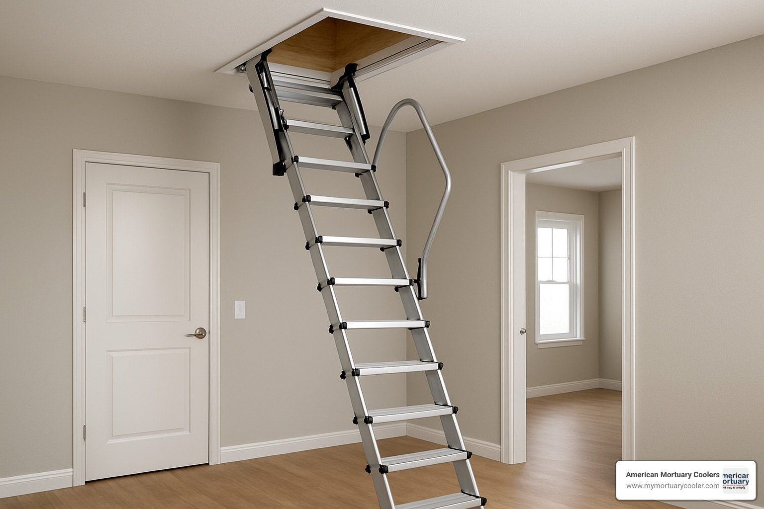 retractable attic stairs - electric staircase
