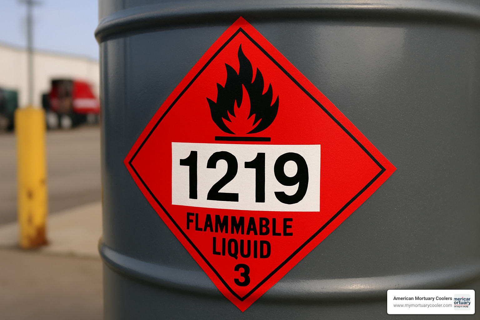 UN 1219 hazard diamond label for isopropanol transportation - isopropanol safety data sheet