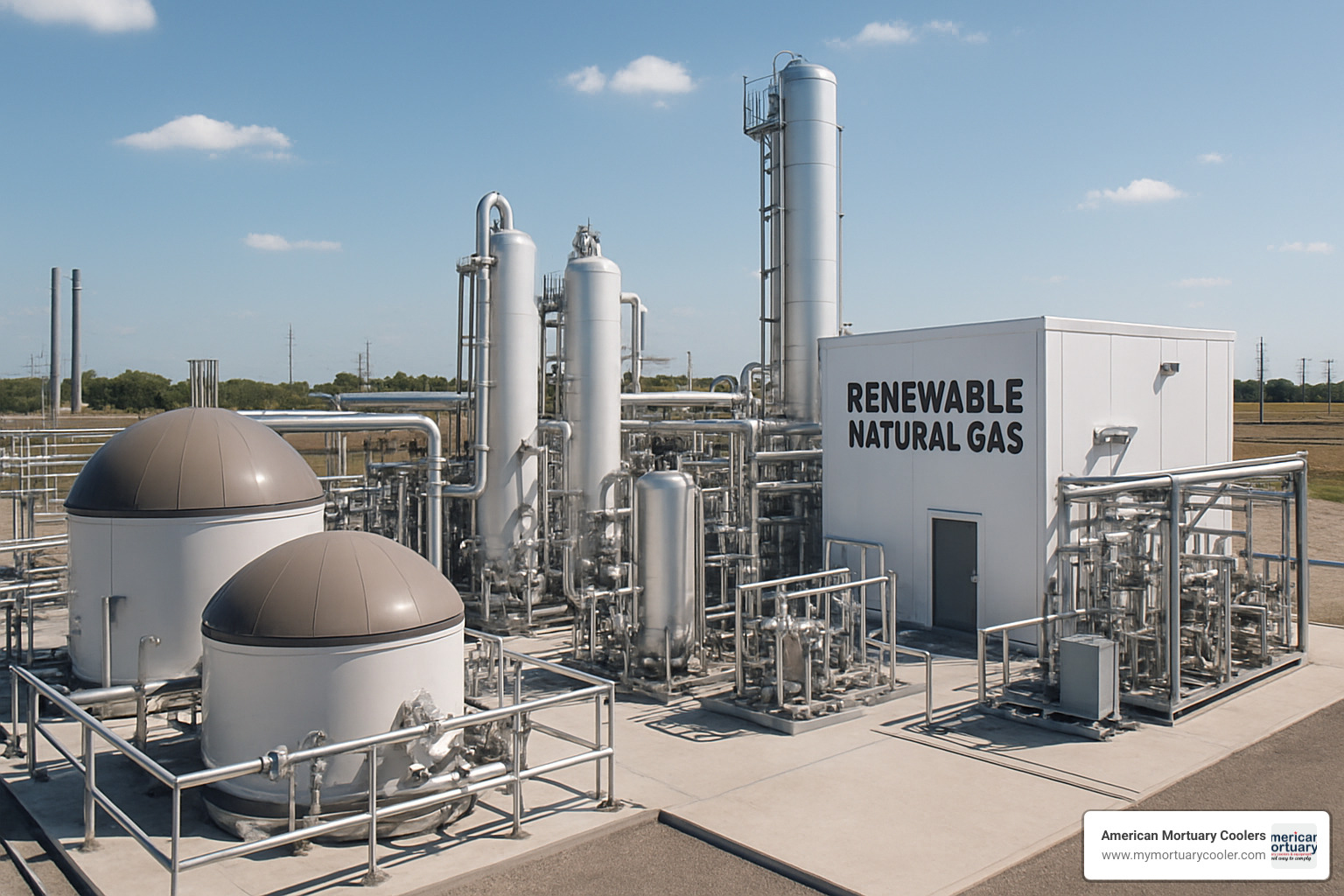 Renewable natural gas processing facility with modern equipment and infrastructure - holland supply