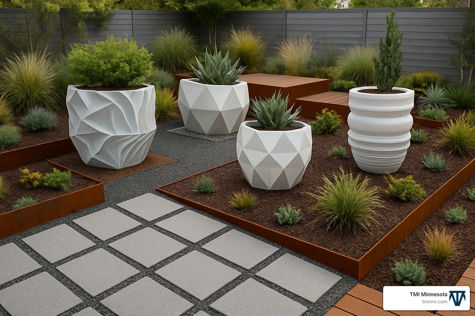 innovative garden materials - Contemporary garden styles