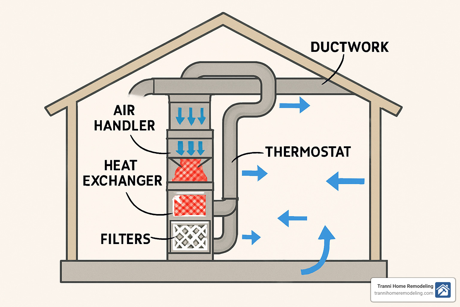 HVAC components breakdown - heating ventilation and air conditioning