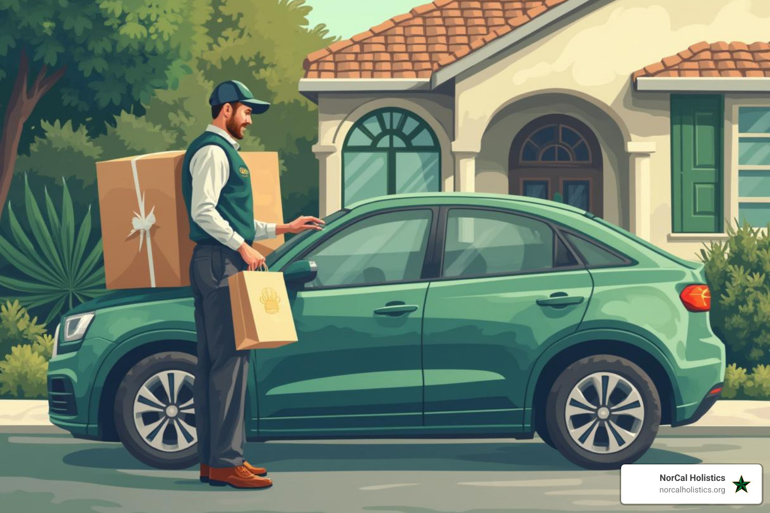 Sealed mylar package showing discreet cannabis delivery packaging - weed deliveries near me open now