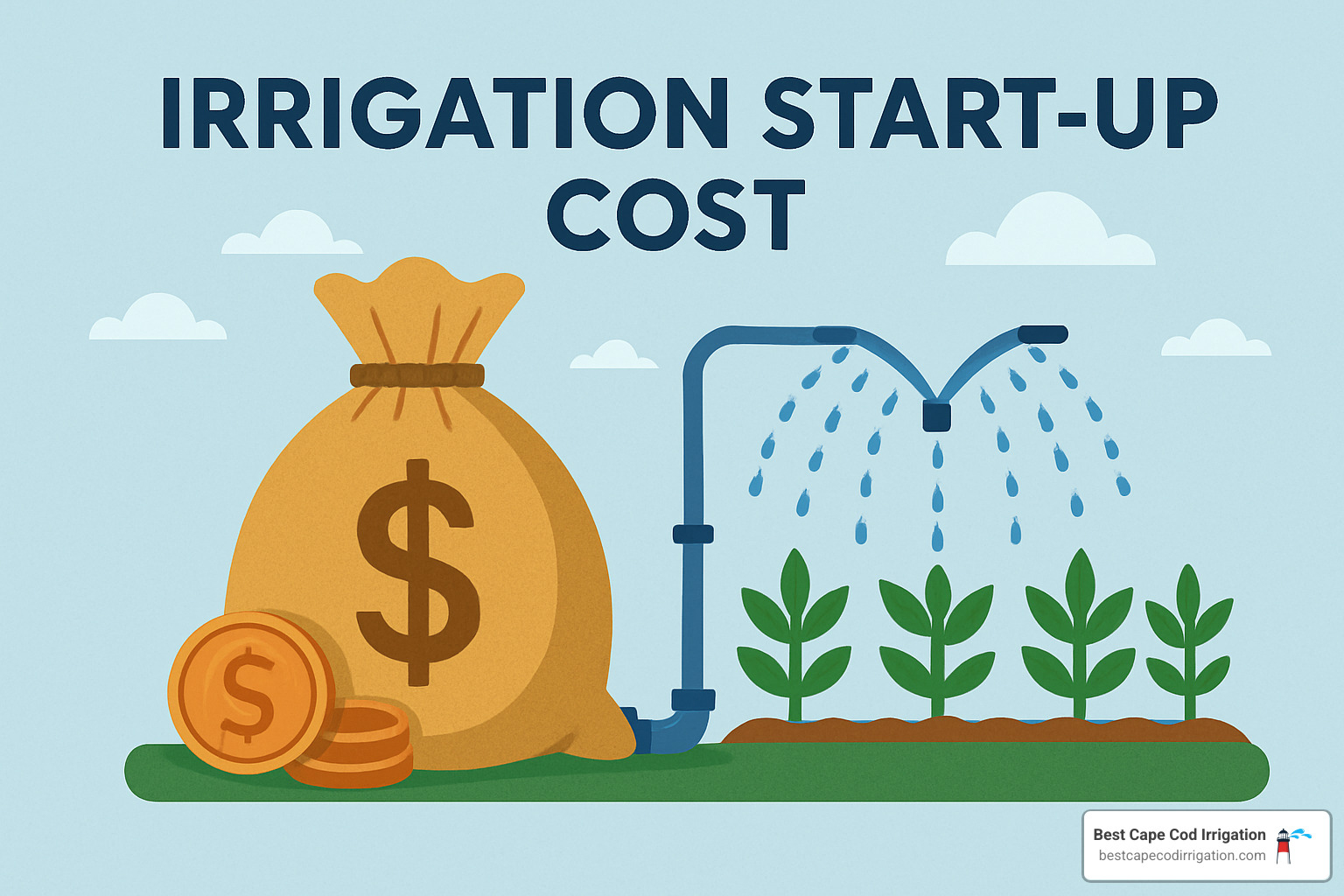 U.S. irrigation start-up cost heatmap showing regional pricing variations - irrigation start up cost