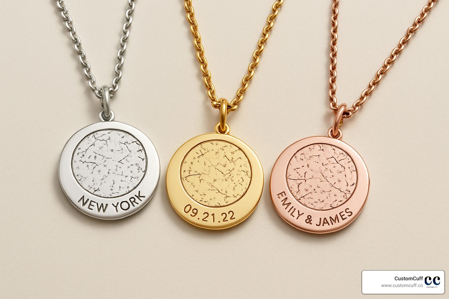 custom star map necklace materials and finishes - custom star map necklace
