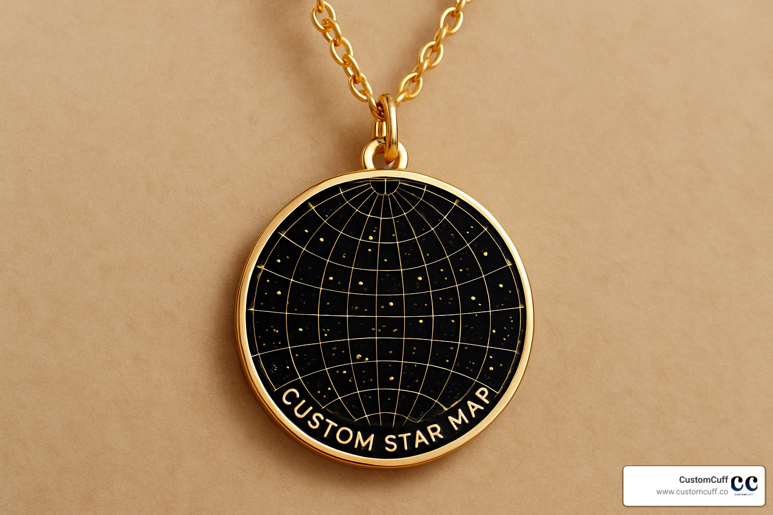 eco-friendly packaging for custom star map necklace - custom star map necklace