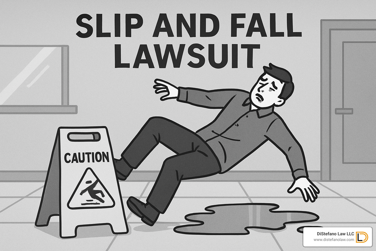 taking smartphone photos of accident scene - Slip and fall lawsuit