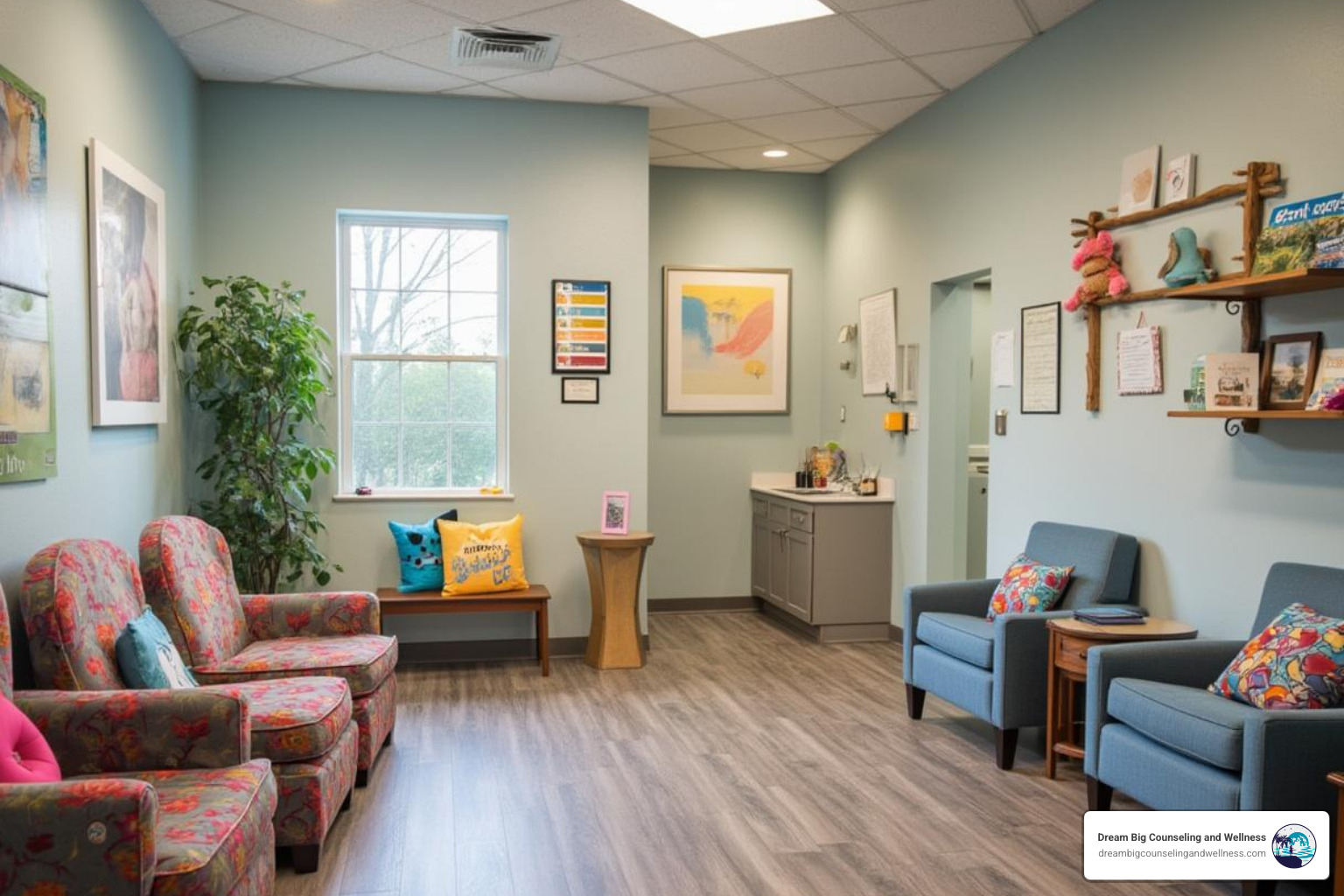 welcoming office space - child therapist georgetown tx