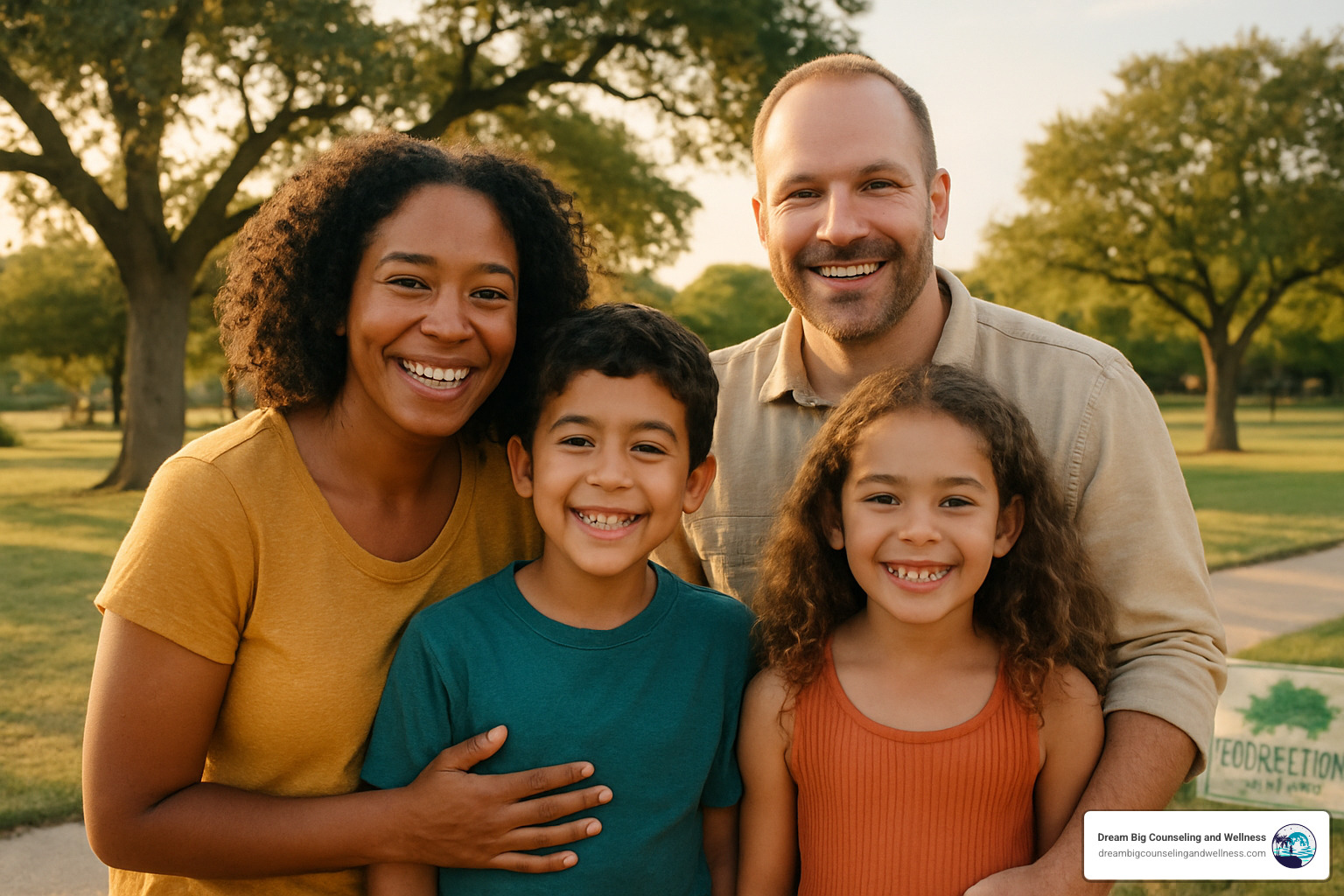 happy family Georgetown TX - family therapy services georgetown