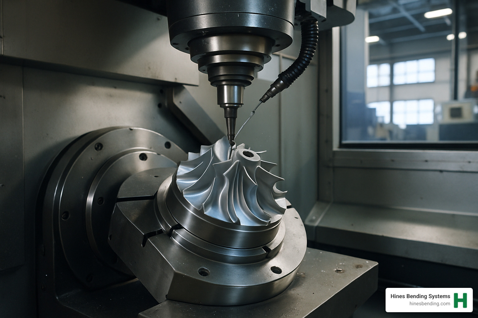5-axis impeller cut - advanced CNC machines