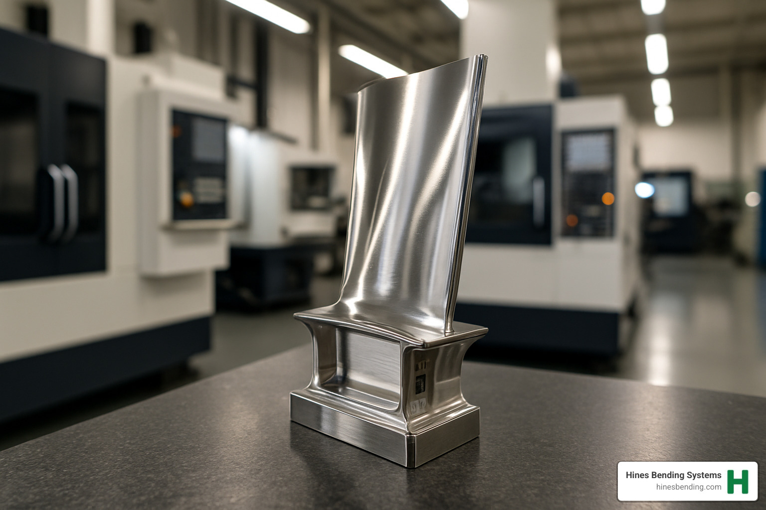 finished aerospace component - advanced CNC machines