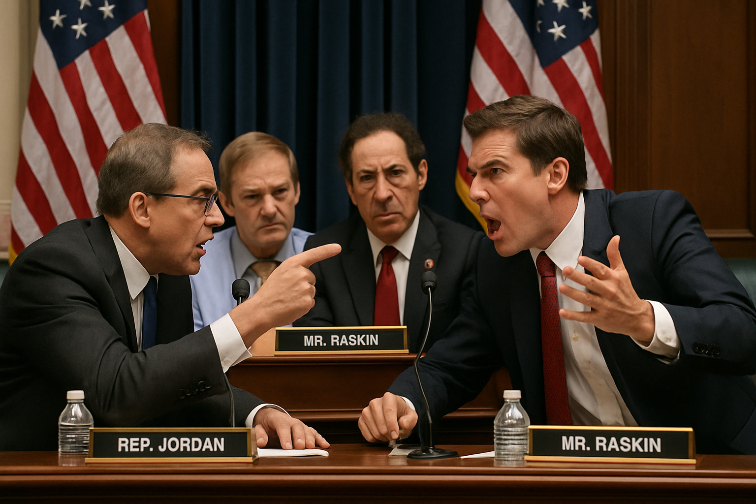 heated committee exchange during congressional hearing -  jim jordan