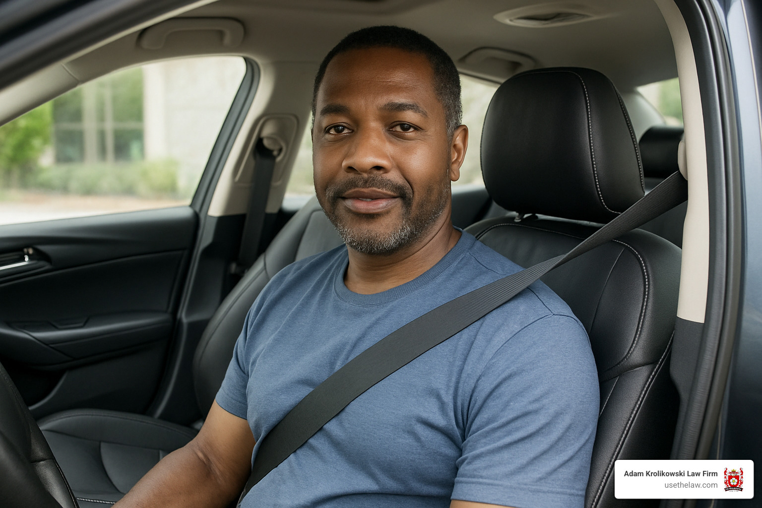 proper seatbelt positioning and car safety features - brain injury car accident