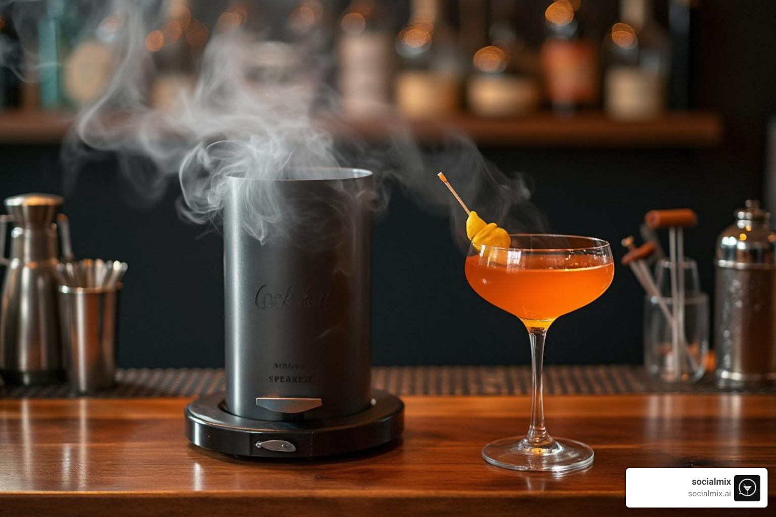 Speakeasy Smoker in use - home bar gift ideas