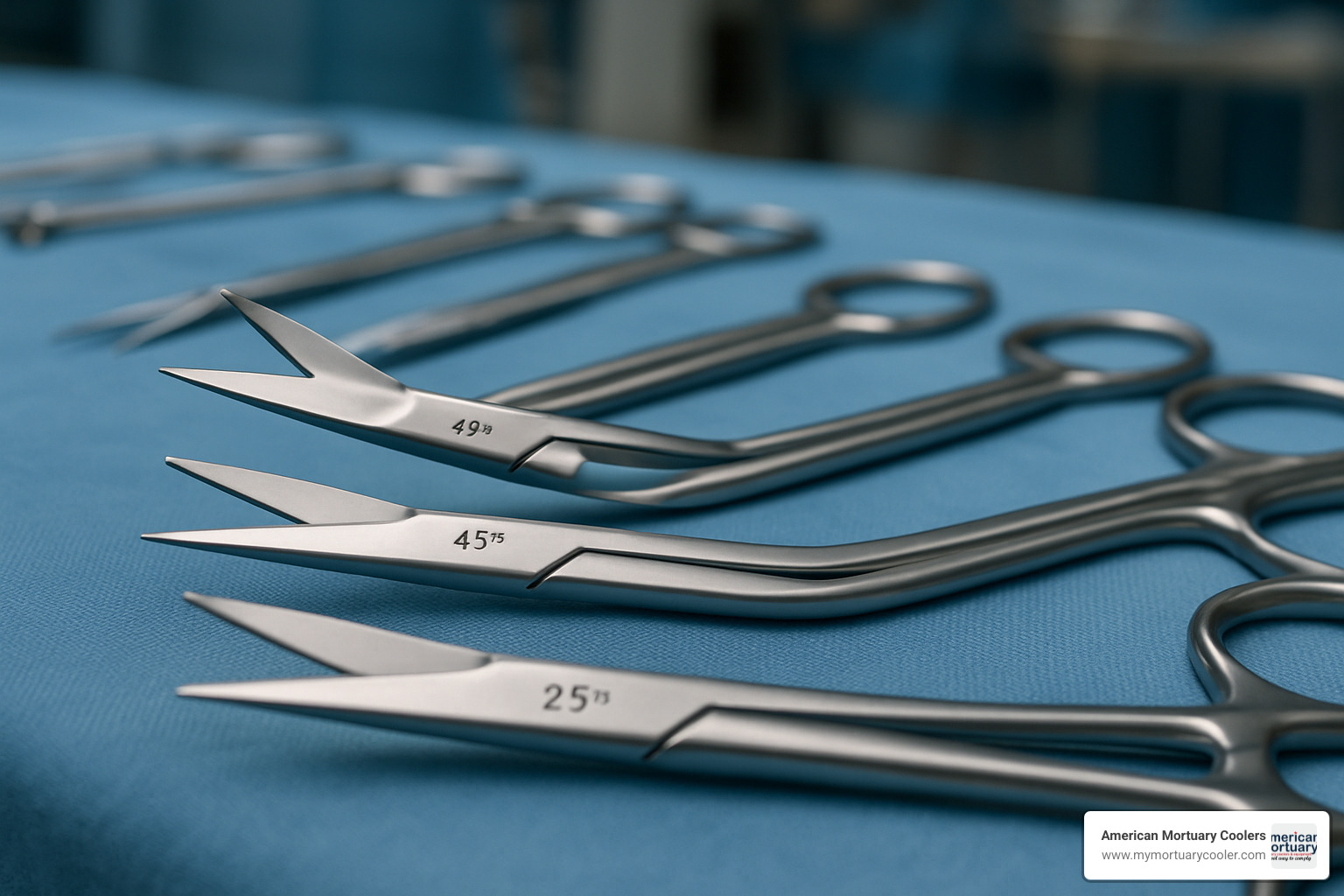 Different Potts scissors blade angles in surgical setting - potts scissors