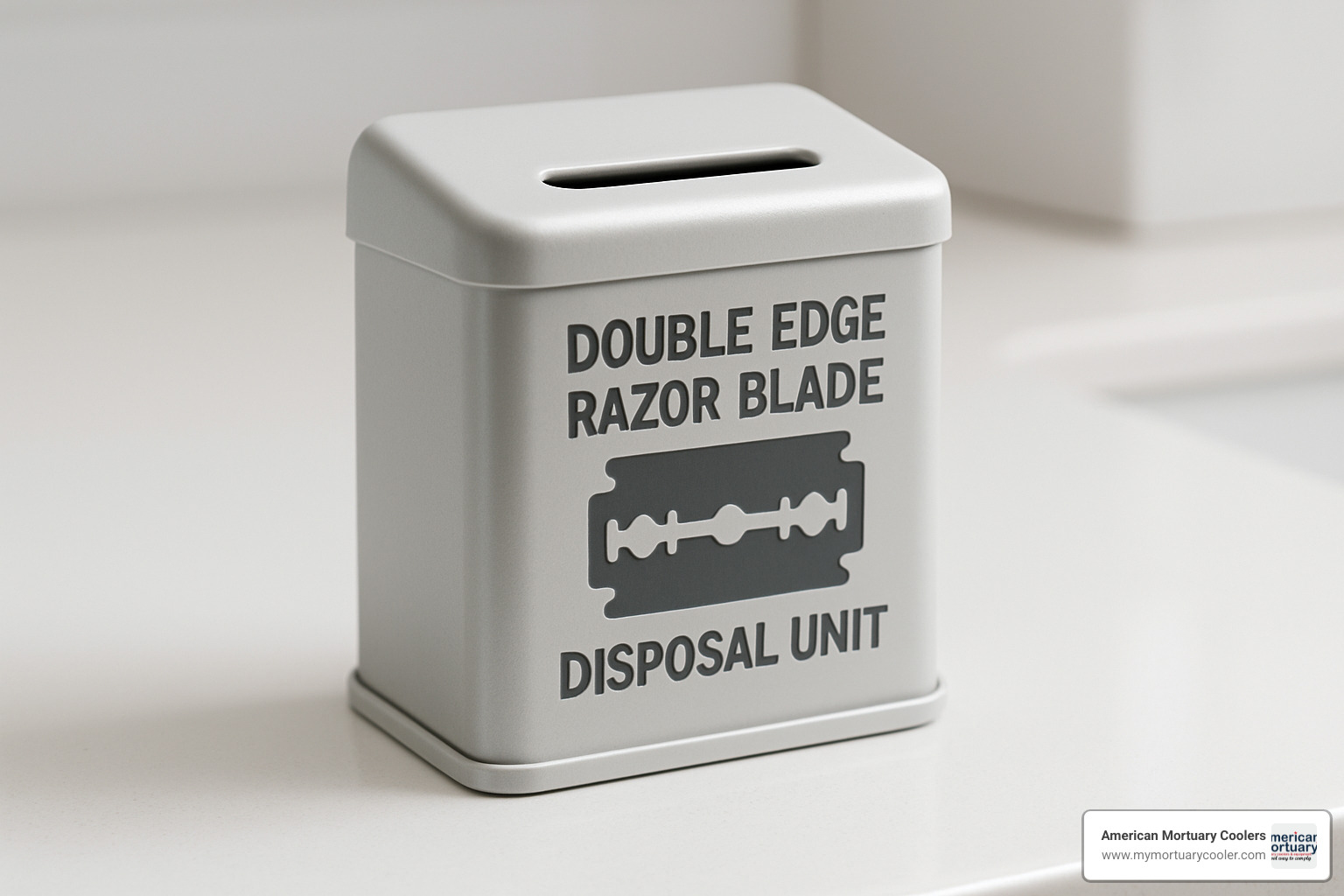 disposal unit with safety slot - double edge razor blade holder
