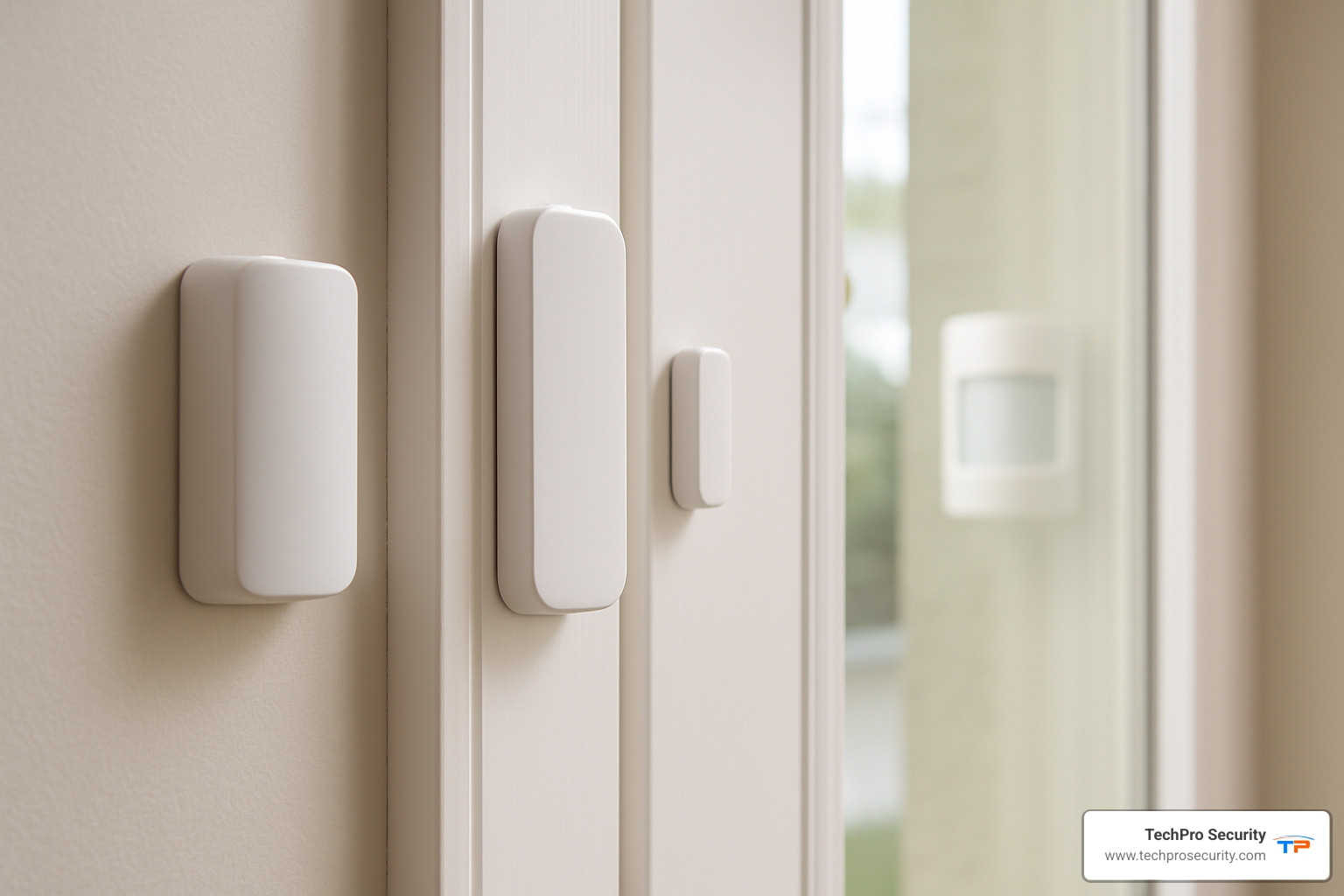 door and window sensors with motion detectors - home security systems
