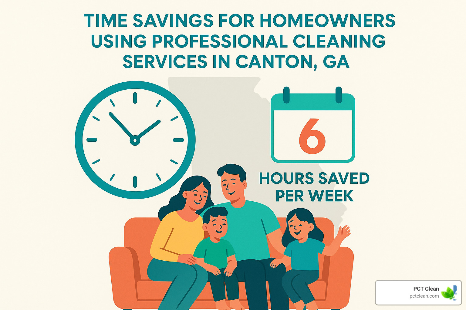 time savings infographic - cleaning services canton ga
