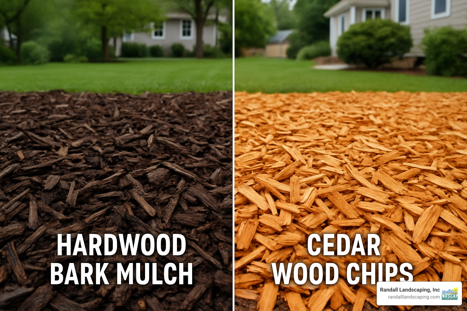 hardwood bark mulch versus cedar chips comparison - Mulch delivery Haverhill MA