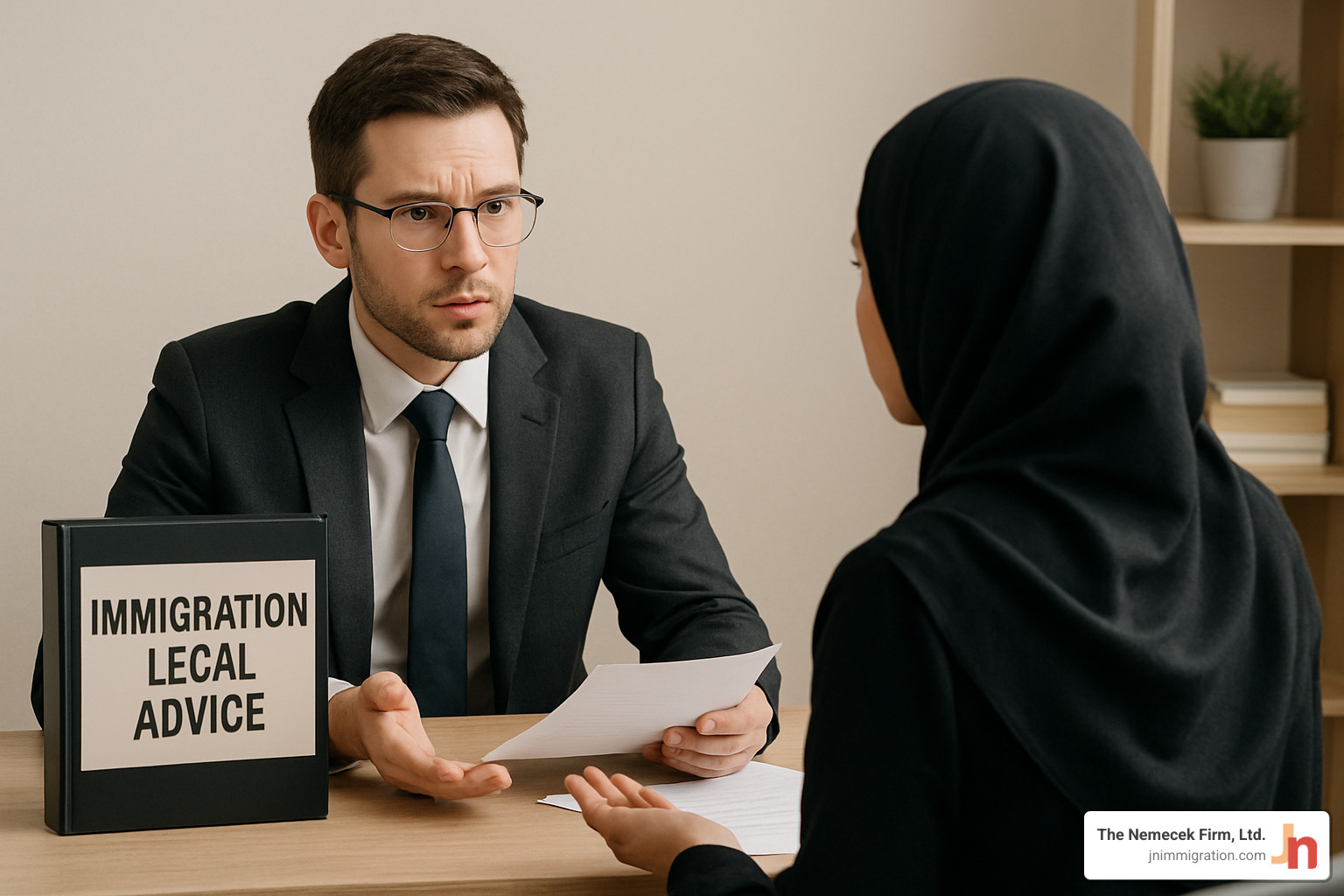 organized immigration documents in folder - immigration legal advice