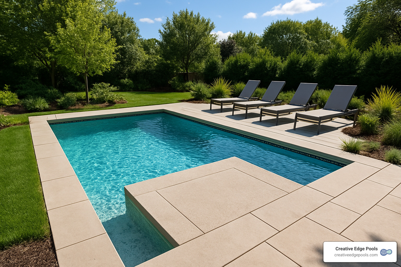 repurposed pool deck area where diving board was removed - cost to remove diving board