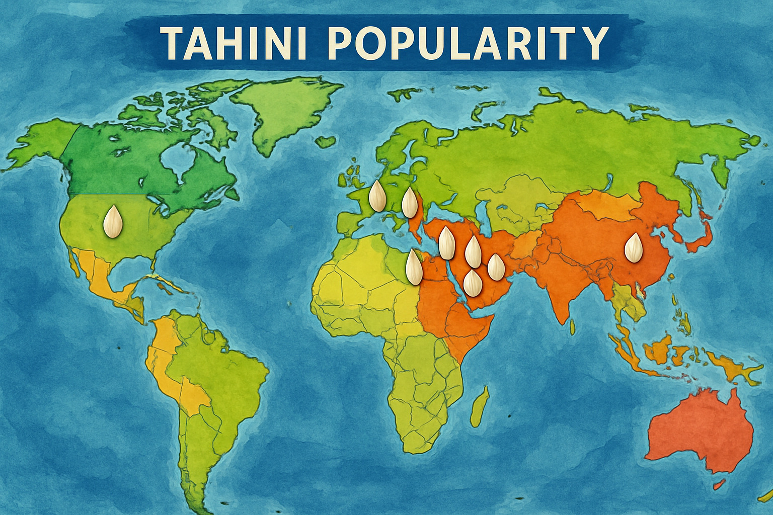 world map showing tahini hotspots - what is tahini world map showing tahini hotspots - what is tahini