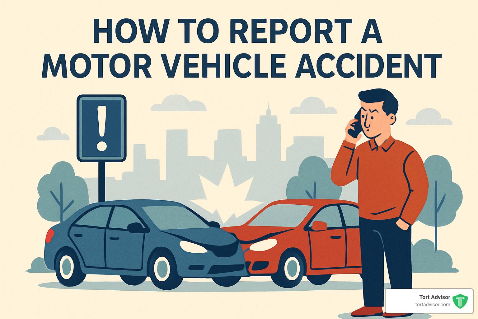 suspended driver's license notice - how to report a motor vehicle accident
