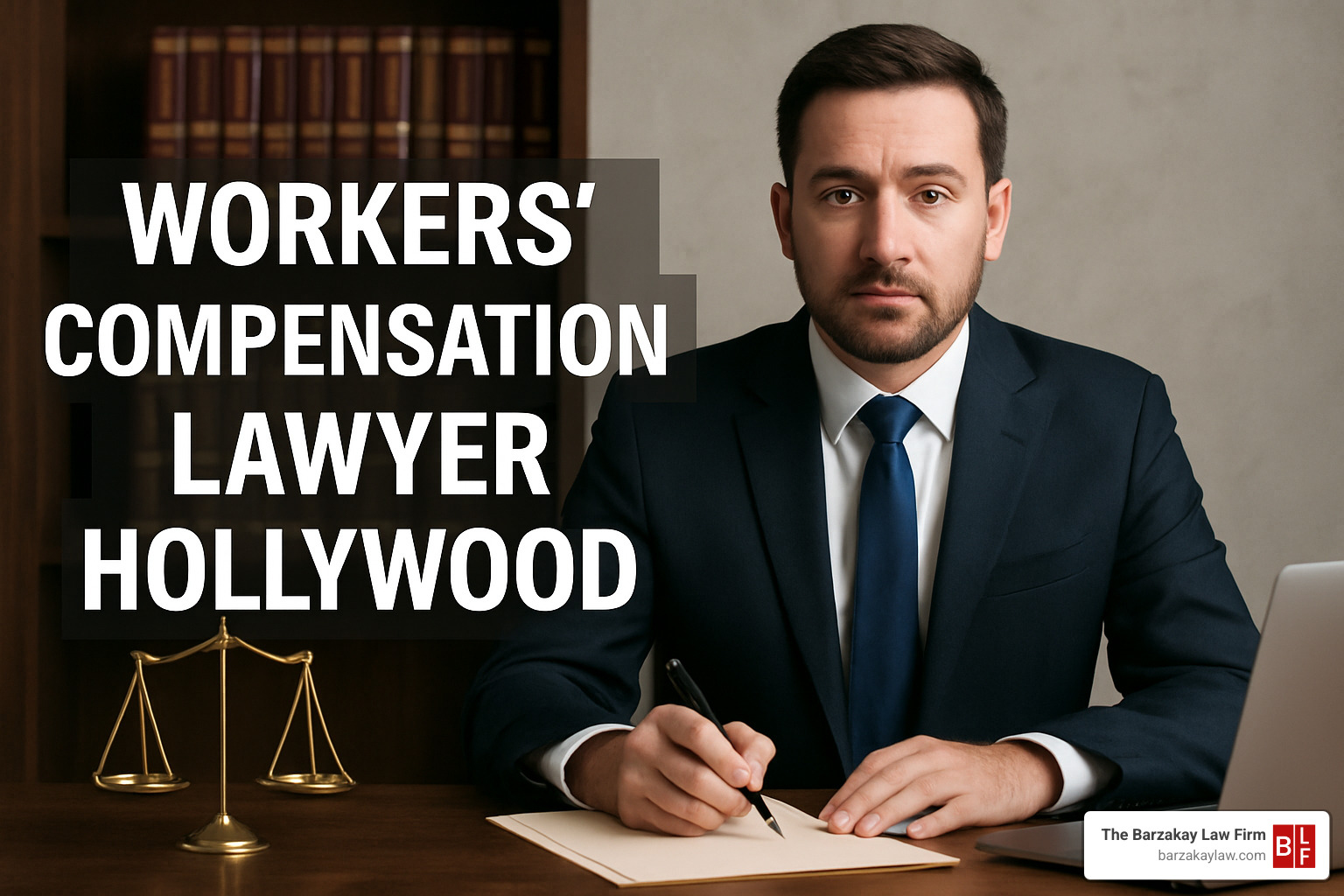 Professional image of a workers compensation lawyer negotiating a settlement with insurance representatives in a conference room setting - workers compensation lawyer hollywood