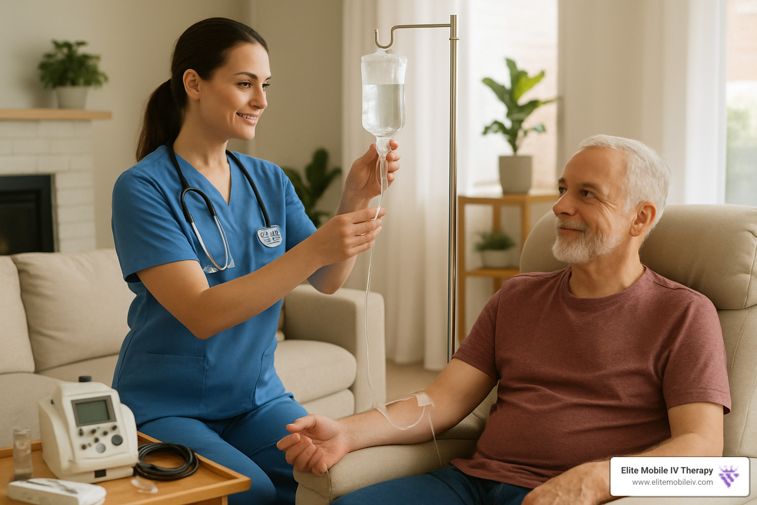 at-home drip setup - iv vitamin infusion therapy