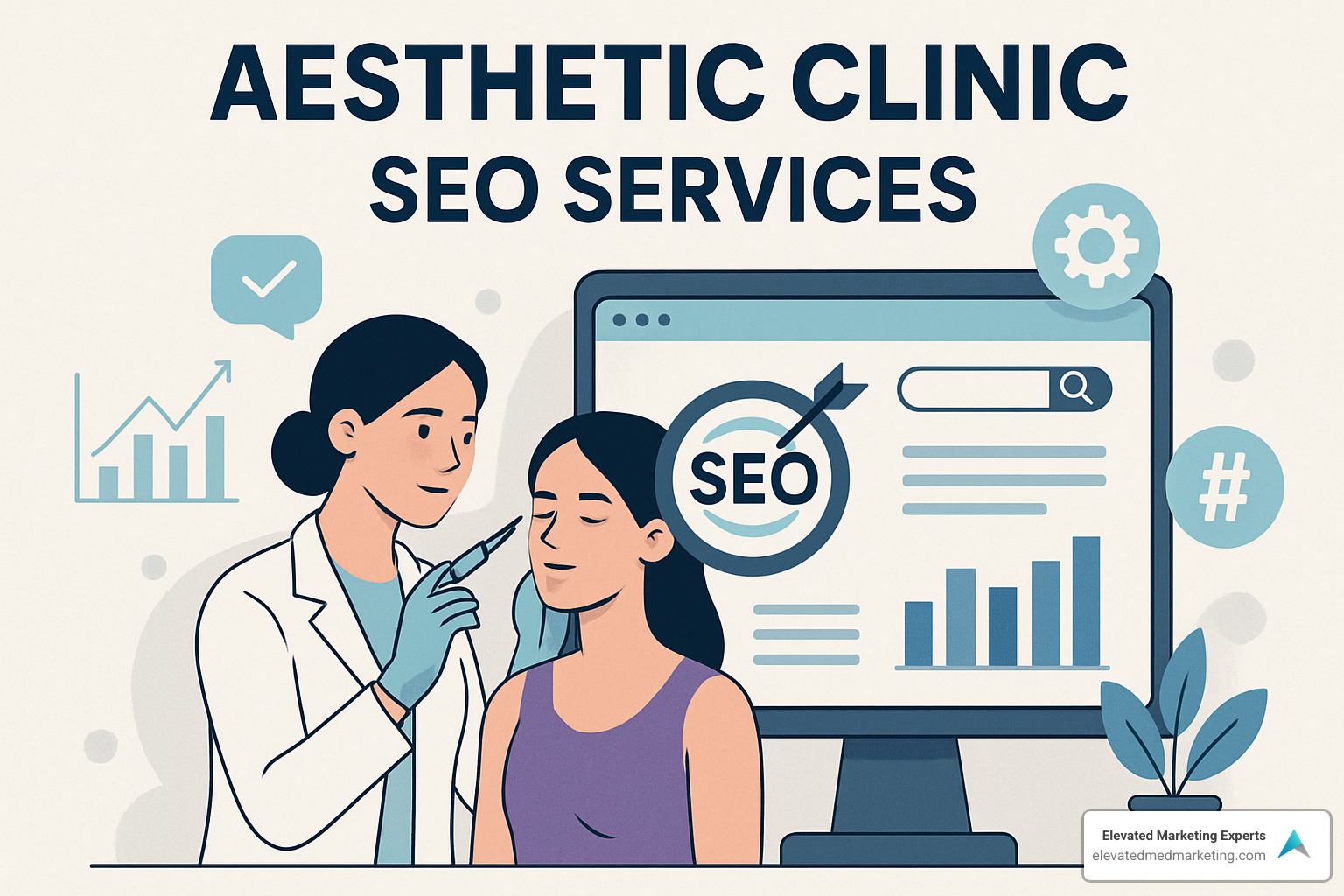 modern aesthetic clinic website design - aesthetic clinic seo services