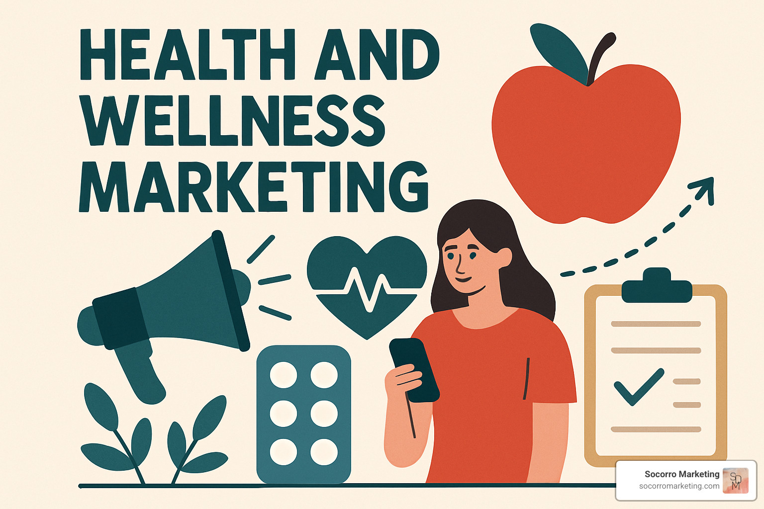 accessible website design showing clear navigation, high contrast colors, and readable fonts - health and wellness marketing