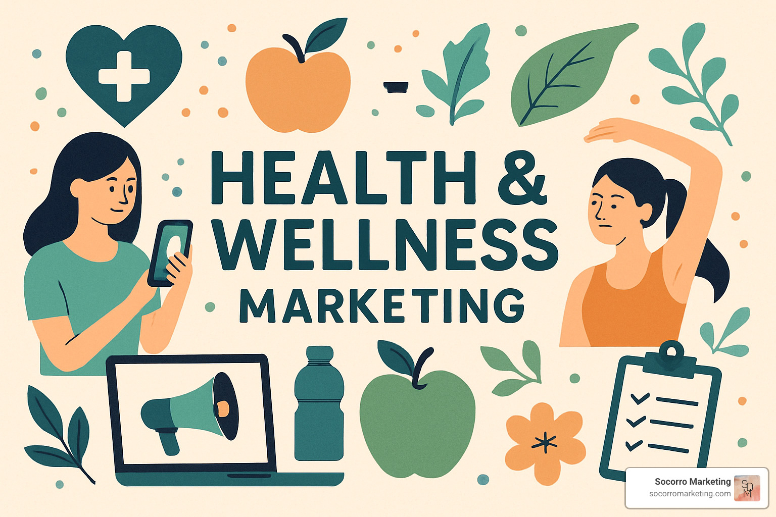 analytics dashboard showing wellness marketing metrics including customer acquisition cost, lifetime value, engagement rates, and conversion tracking across multiple channels - health and wellness marketing
