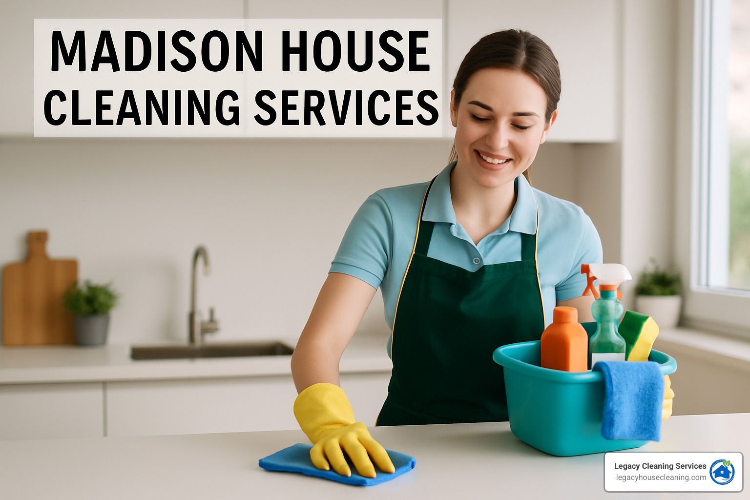 Eco-friendly cleaning products and safety equipment - Madison house cleaning services