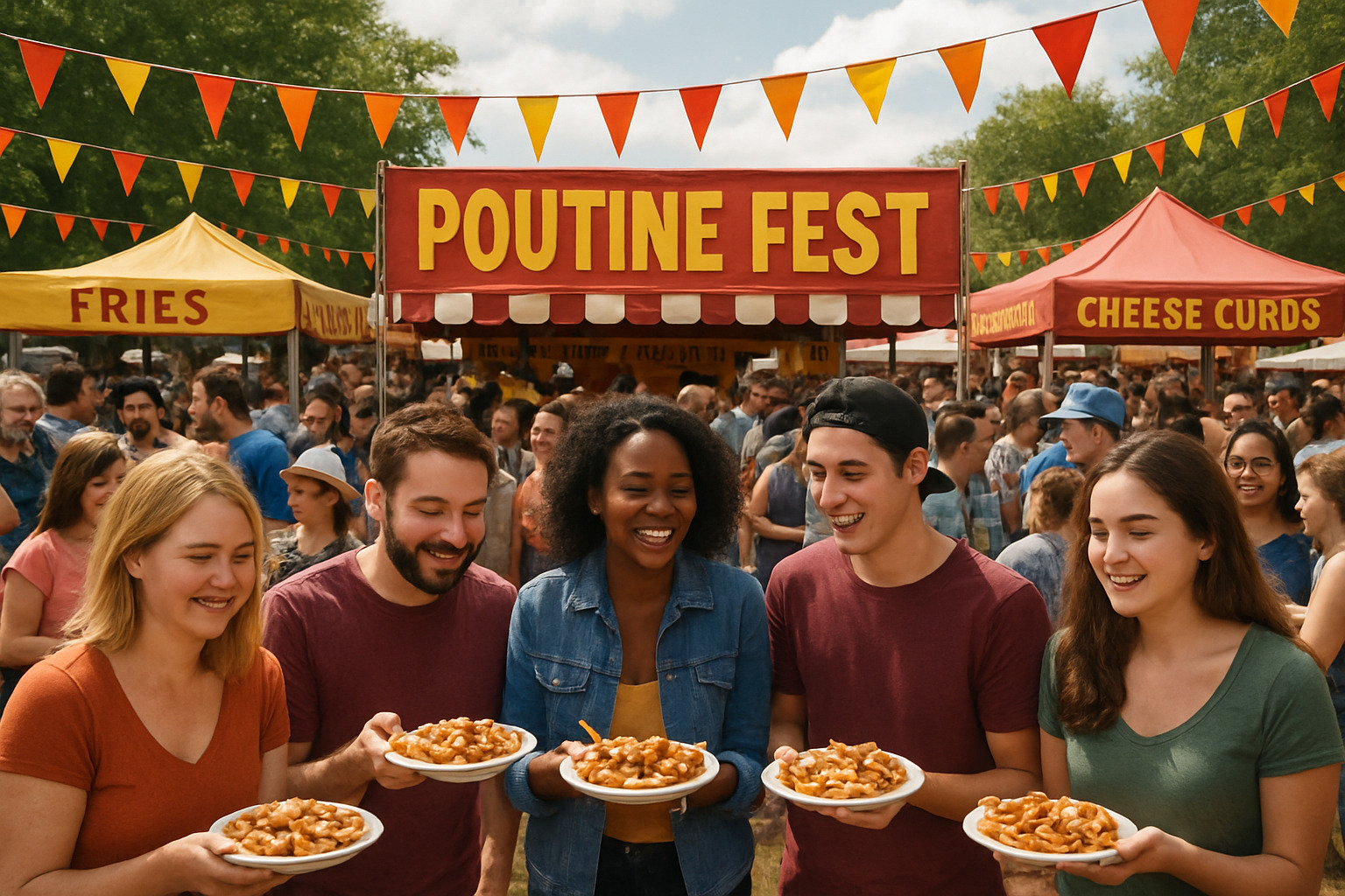 poutine festival crowd - poutine