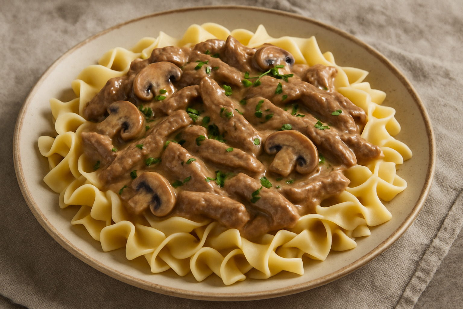 vintage Russian cookbook - beef stroganoff