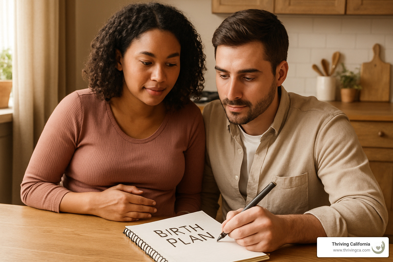 couple writing birth plan together - how to heal from birth trauma