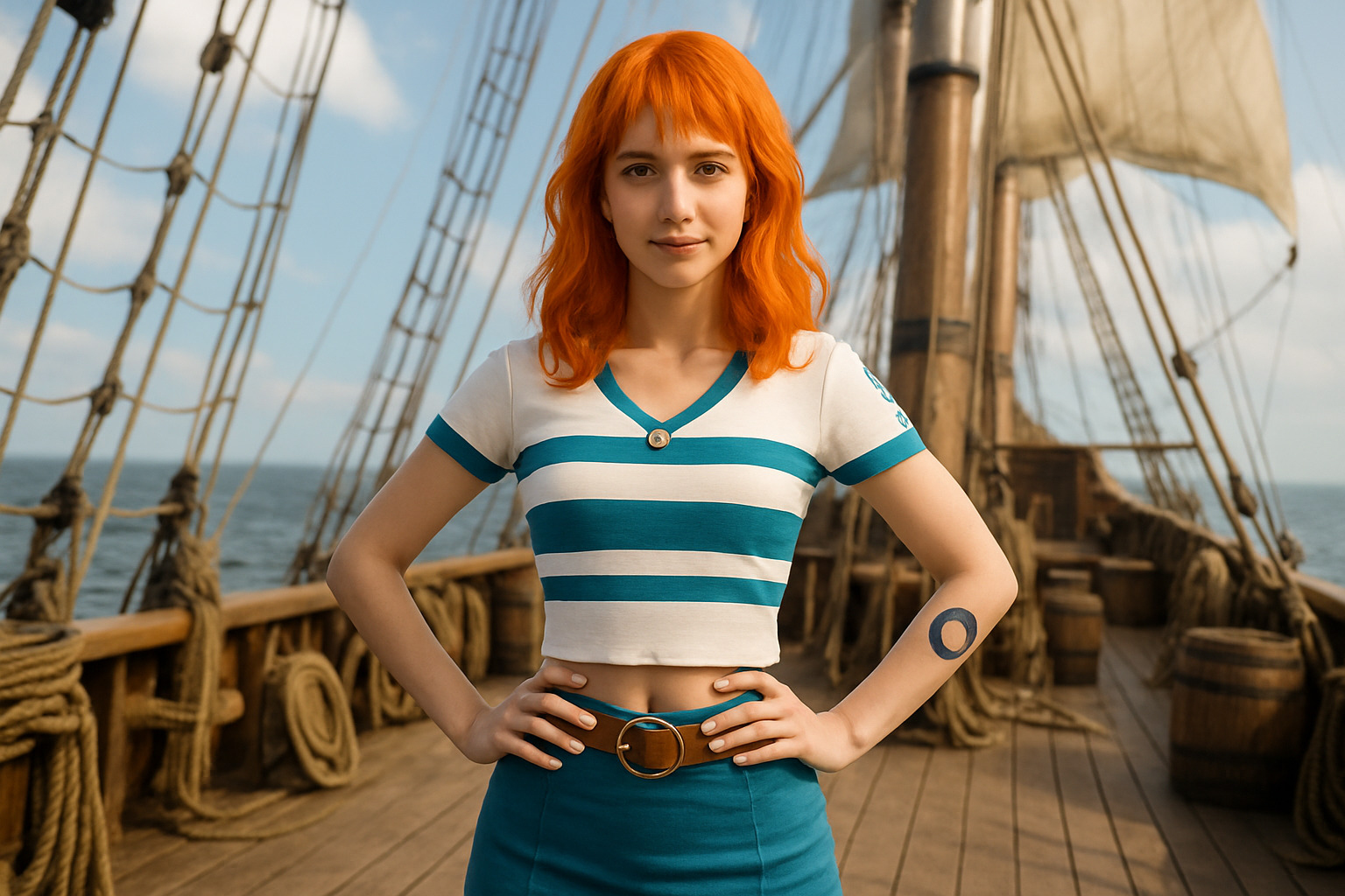 Emily Rudd as Nami in One Piece - emily rudd