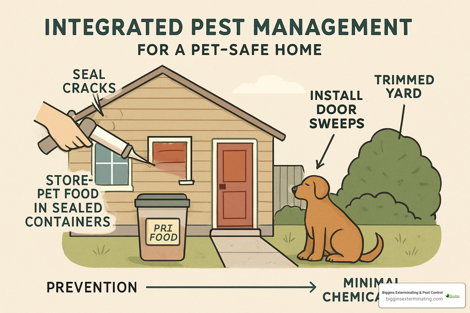 Integrated pest management approach for pet-safe homes - Safe pest control for pets