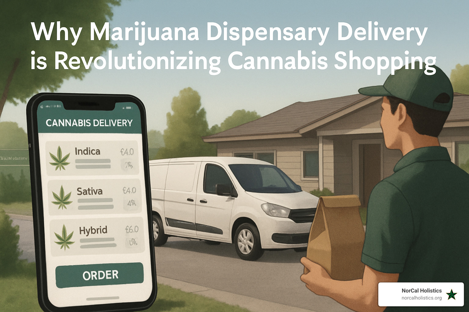 smartphone displaying cannabis delivery app with product menu and ordering interface - marijuana dispensary delivery