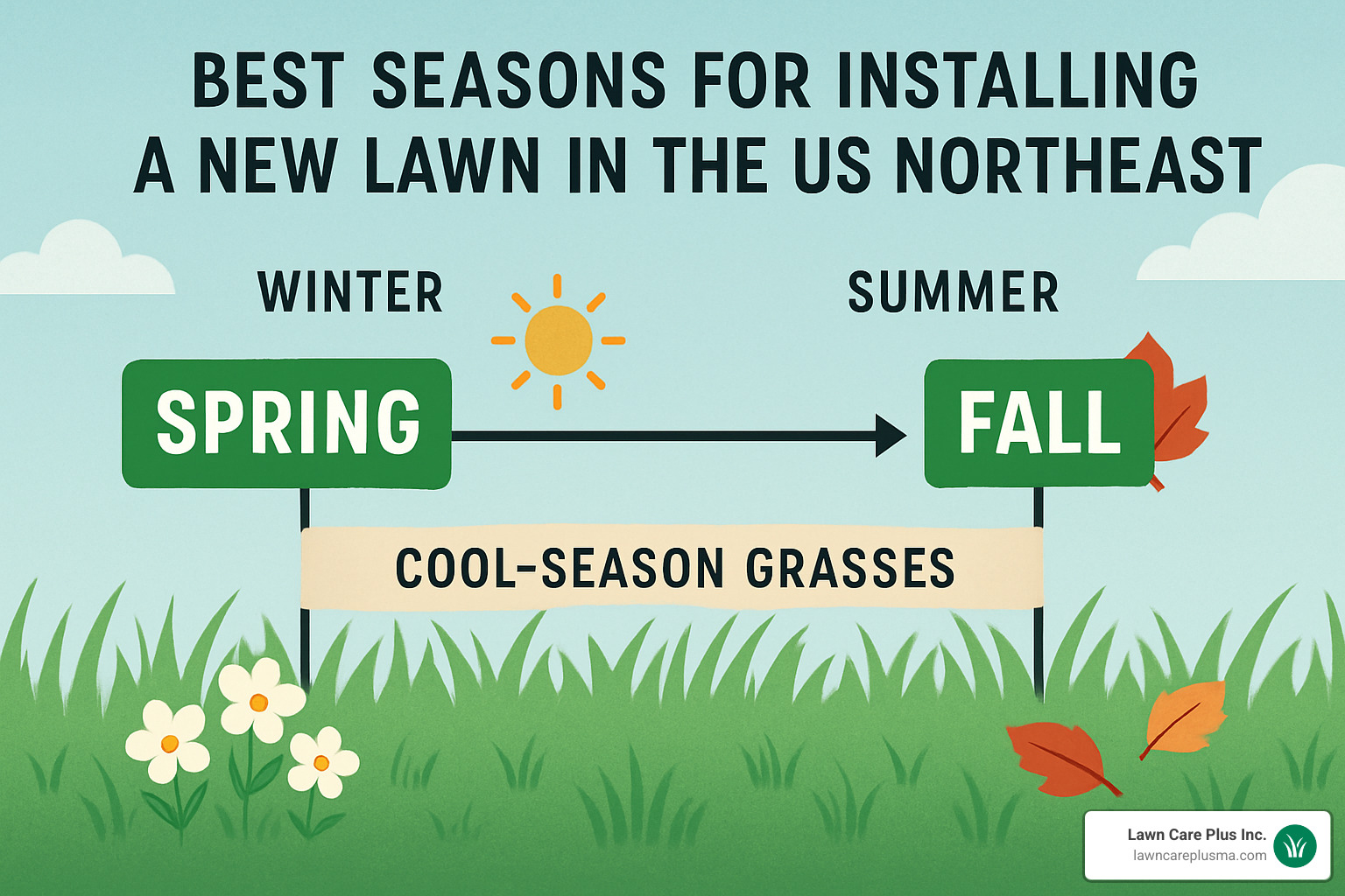 seasonal lawn installation timeline - best time to install new lawn