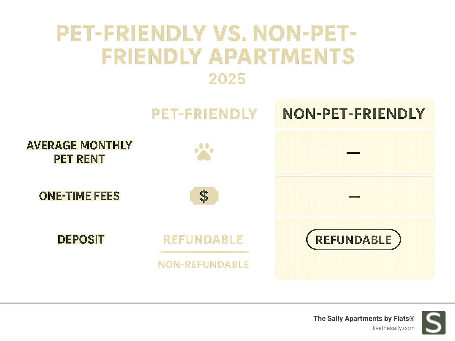 Infographic: Table comparing pet-friendly vs. non-pet-friendly apartments—showing average monthly pet rent, one-time fees, and deposit types. - pet friendly apartments in uptown chicago infographic Infographic: Table comparing pet-friendly vs. non-pet-friendly apartments—showing average monthly pet rent, one-time fees, and deposit types. - pet friendly apartments in uptown chicago infographic