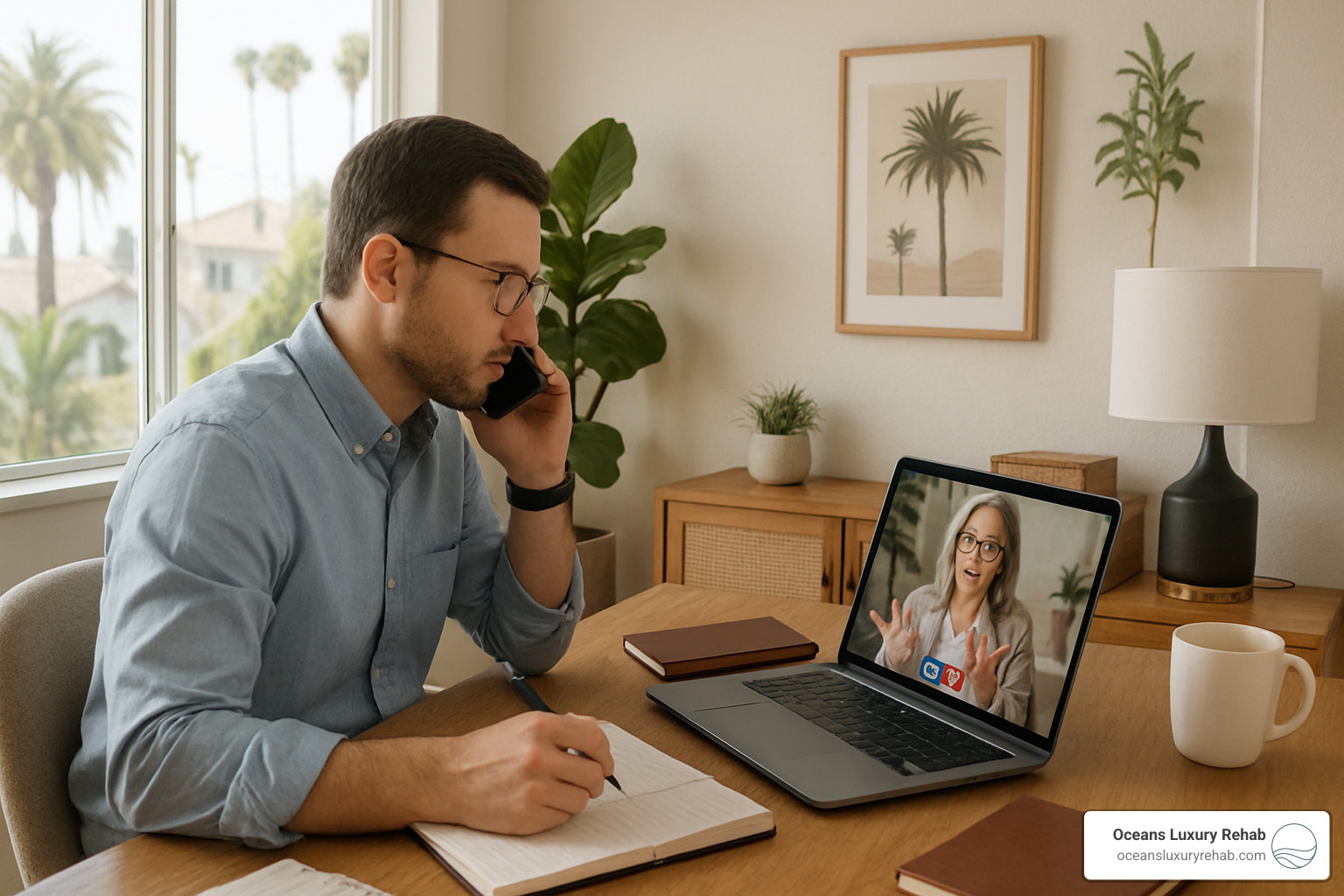 client balancing work responsibilities with therapy sessions - affordable outpatient drug rehab orange county